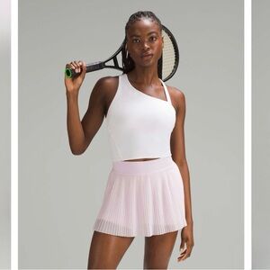Lululemon Mesh Pleats Mid-Rise Mini Tennis Skirt in Meadowsweet Pink, size 6